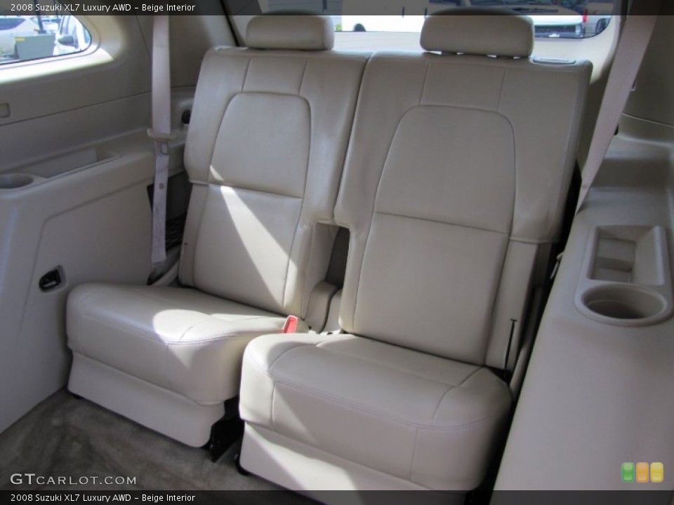 Beige Interior Rear Seat for the 2008 Suzuki XL7 Luxury AWD #63844566