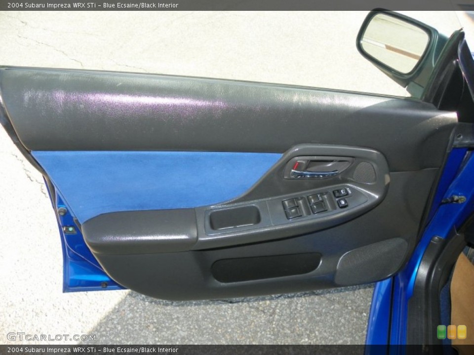 Blue Ecsaine/Black Interior Door Panel for the 2004 Subaru Impreza WRX STi #63844668