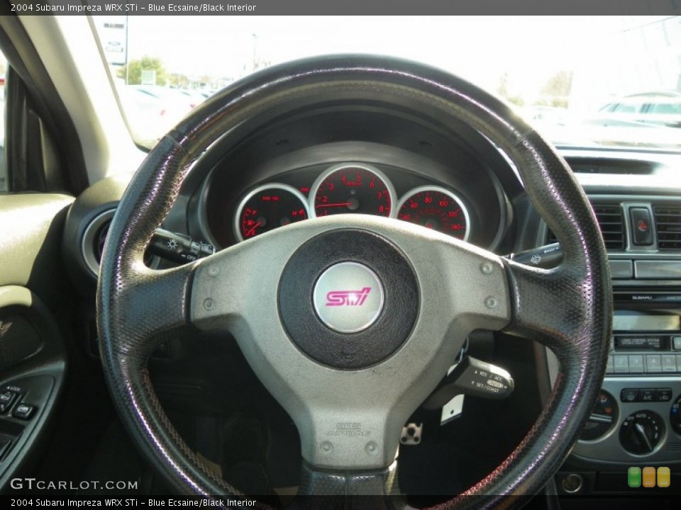 Blue Ecsaine/Black Interior Steering Wheel for the 2004 Subaru Impreza WRX STi #63844698