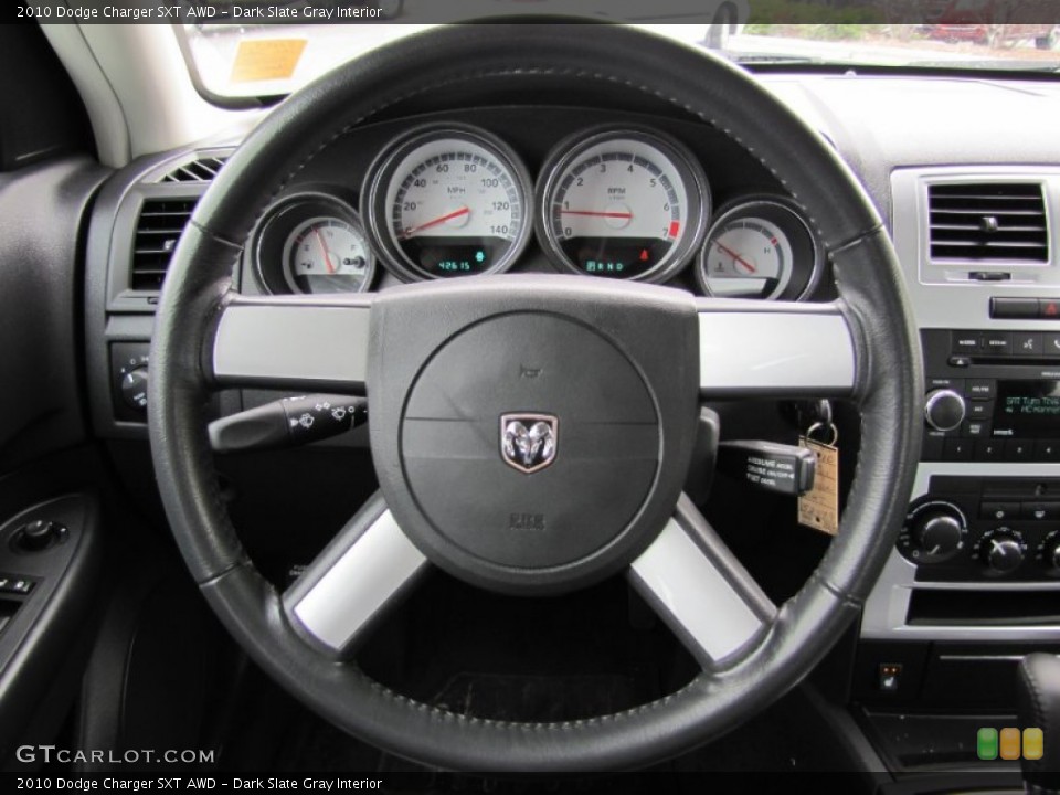 Dark Slate Gray Interior Steering Wheel for the 2010 Dodge Charger SXT AWD #63845154
