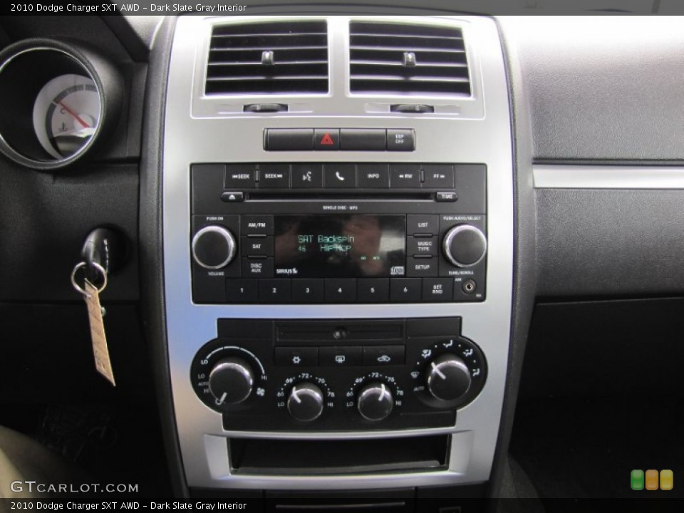 Dark Slate Gray Interior Controls for the 2010 Dodge Charger SXT AWD #63845184