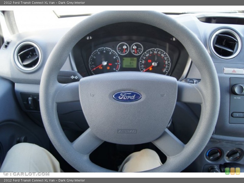 Dark Grey Interior Steering Wheel for the 2012 Ford Transit Connect XL Van #63847659