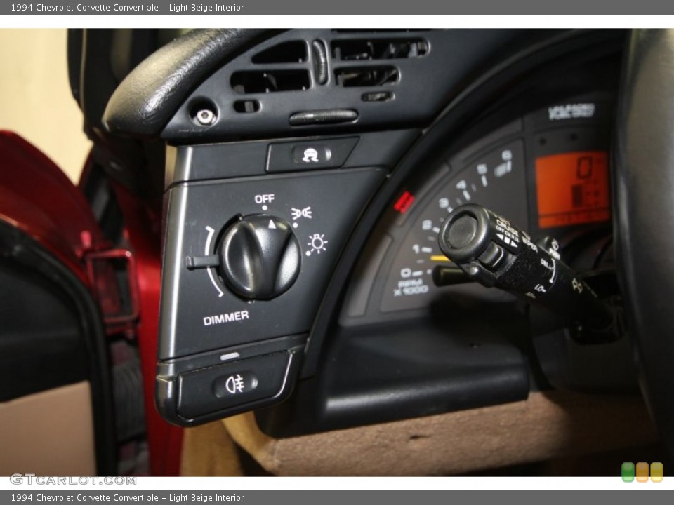 Light Beige Interior Controls for the 1994 Chevrolet Corvette Convertible #63860337