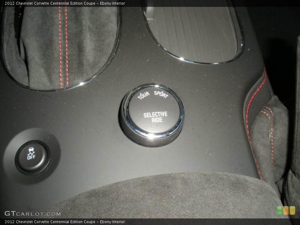 Ebony Interior Controls for the 2012 Chevrolet Corvette Centennial Edition Coupe #63861082