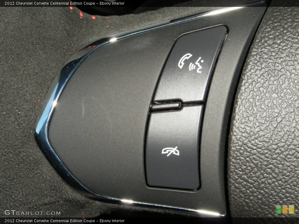 Ebony Interior Controls for the 2012 Chevrolet Corvette Centennial Edition Coupe #63861100