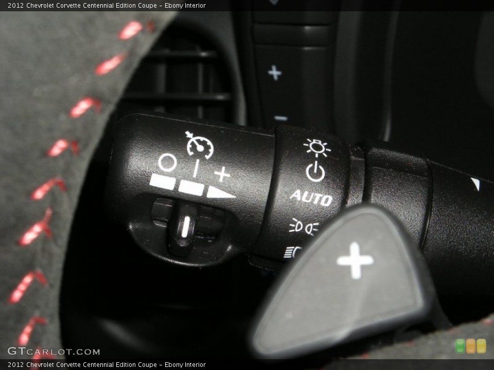 Ebony Interior Controls for the 2012 Chevrolet Corvette Centennial Edition Coupe #63861118