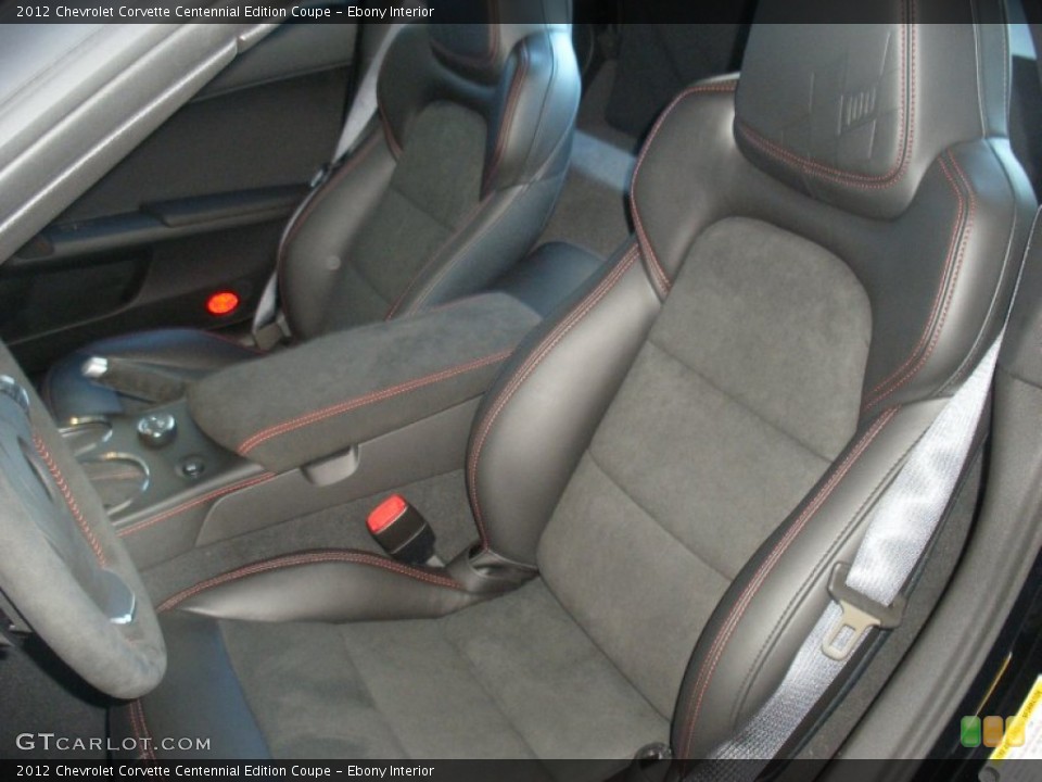Ebony Interior Photo for the 2012 Chevrolet Corvette Centennial Edition Coupe #63861127