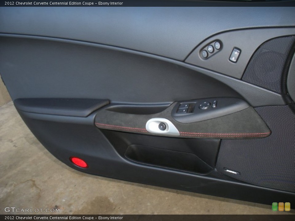 Ebony Interior Door Panel for the 2012 Chevrolet Corvette Centennial Edition Coupe #63861198