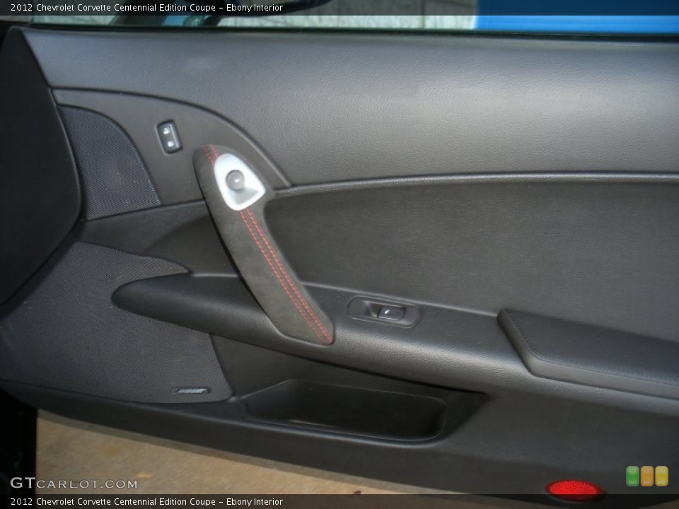 Ebony Interior Door Panel for the 2012 Chevrolet Corvette Centennial Edition Coupe #63861207