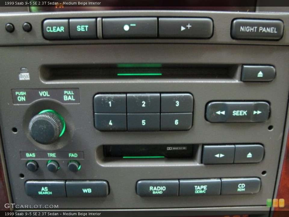 Medium Beige Interior Controls for the 1999 Saab 9-5 SE 2.3T Sedan #63862693