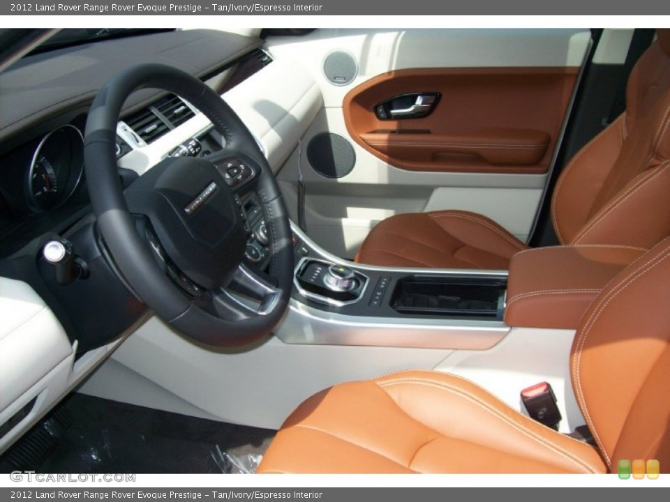 Tan/Ivory/Espresso Interior Photo for the 2012 Land Rover Range Rover Evoque Prestige #63863695