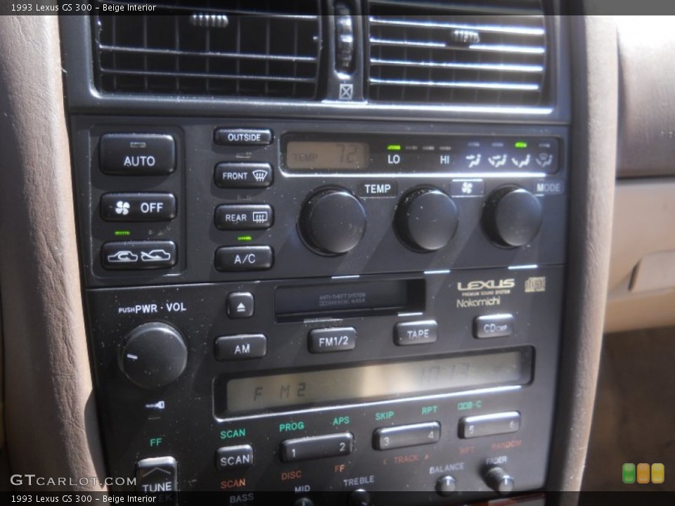 Beige Interior Controls for the 1993 Lexus GS 300 #63866200
