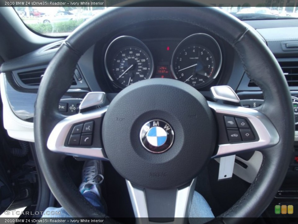 Ivory White Interior Steering Wheel for the 2010 BMW Z4 sDrive35i Roadster #63870107