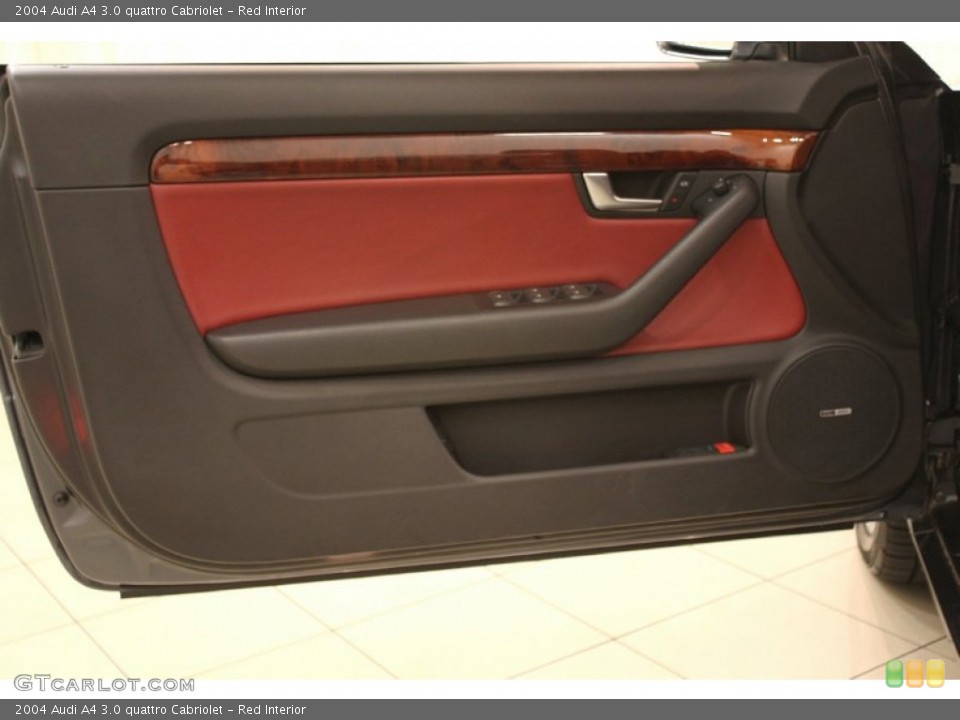 Red Interior Door Panel for the 2004 Audi A4 3.0 quattro Cabriolet #63872030