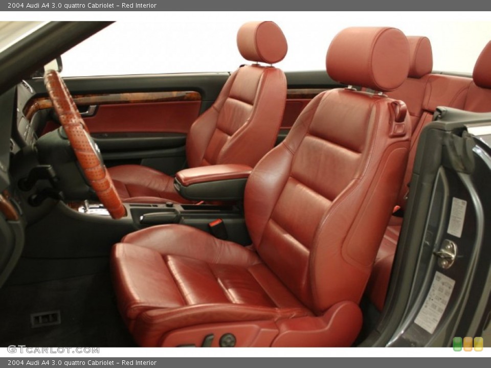 Red 2004 Audi A4 Interiors
