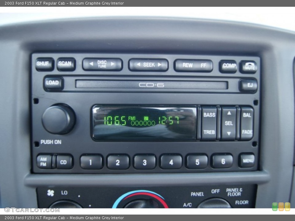 Medium Graphite Grey Interior Audio System for the 2003 Ford F150 XLT Regular Cab #63876002