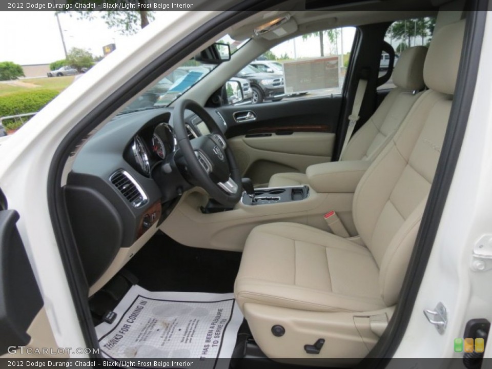 Black/Light Frost Beige Interior Photo for the 2012 Dodge Durango Citadel #63876834