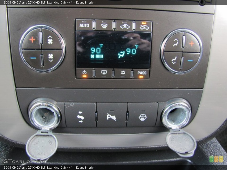Ebony Interior Controls for the 2008 GMC Sierra 2500HD SLT Extended Cab 4x4 #63876871