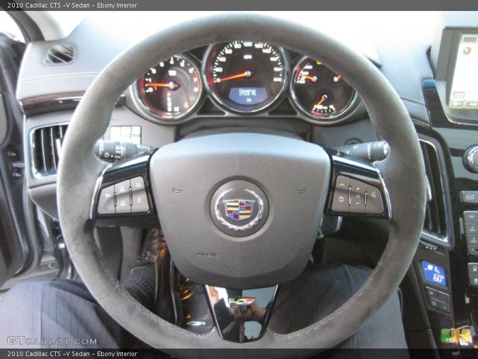 Ebony Interior Steering Wheel for the 2010 Cadillac CTS -V Sedan #63881347