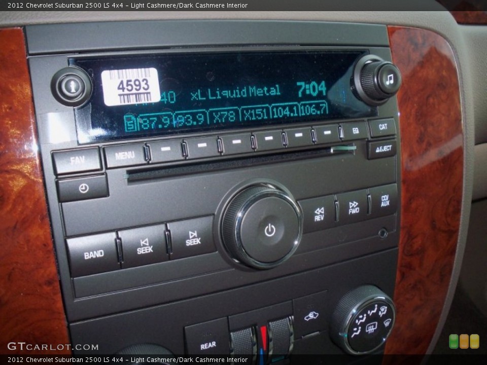 Light Cashmere/Dark Cashmere Interior Audio System for the 2012 Chevrolet Suburban 2500 LS 4x4 #63887485