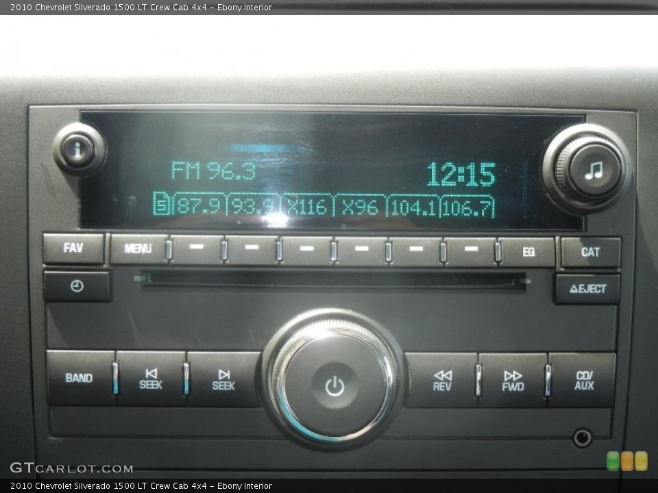 Ebony Interior Audio System for the 2010 Chevrolet Silverado 1500 LT Crew Cab 4x4 #63890093