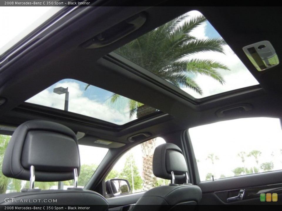 Black Interior Sunroof for the 2008 Mercedes-Benz C 350 Sport #63893278