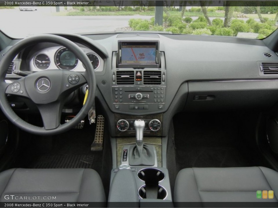 Black Interior Dashboard for the 2008 Mercedes-Benz C 350 Sport #63893287