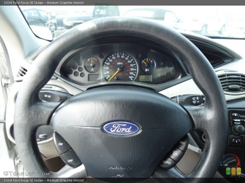 Medium Graphite Interior Steering Wheel for the 2004 Ford Focus SE Sedan #63895877