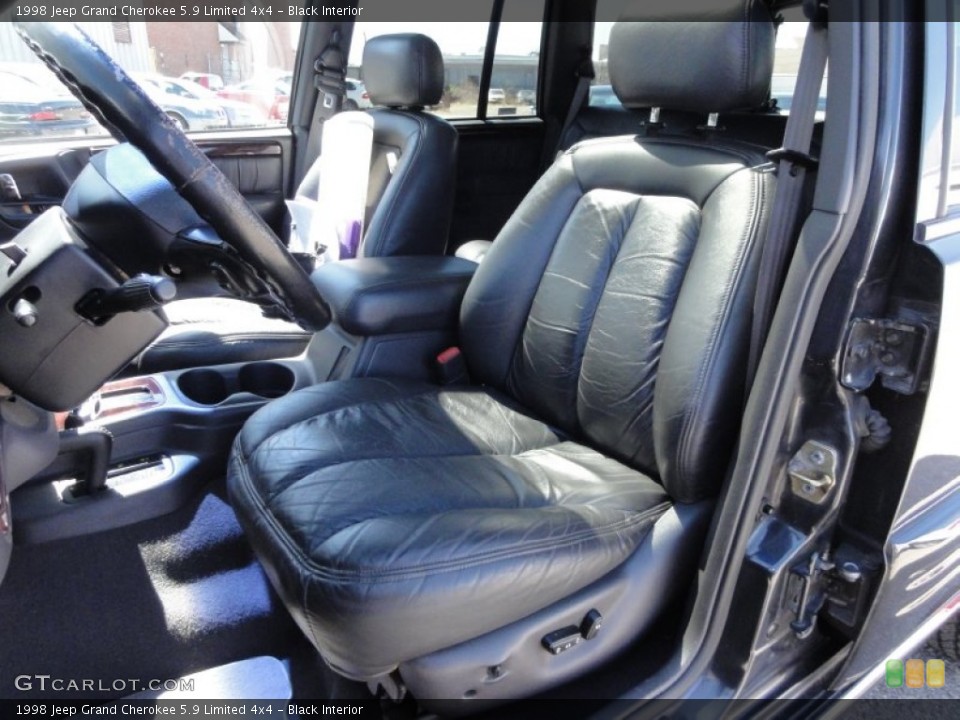 Black Interior Photo for the 1998 Jeep Grand Cherokee 5.9 Limited 4x4 #63896063