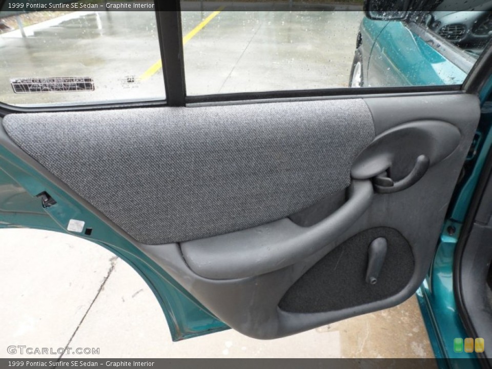 Graphite Interior Door Panel for the 1999 Pontiac Sunfire SE Sedan #63900452
