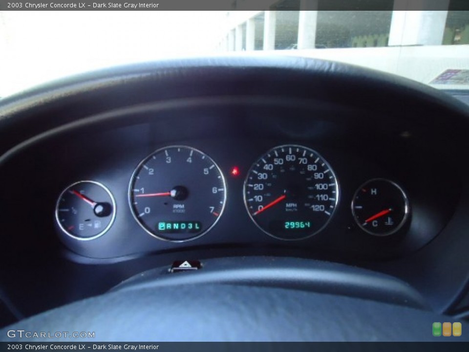 Dark Slate Gray Interior Gauges for the 2003 Chrysler Concorde LX #63905093