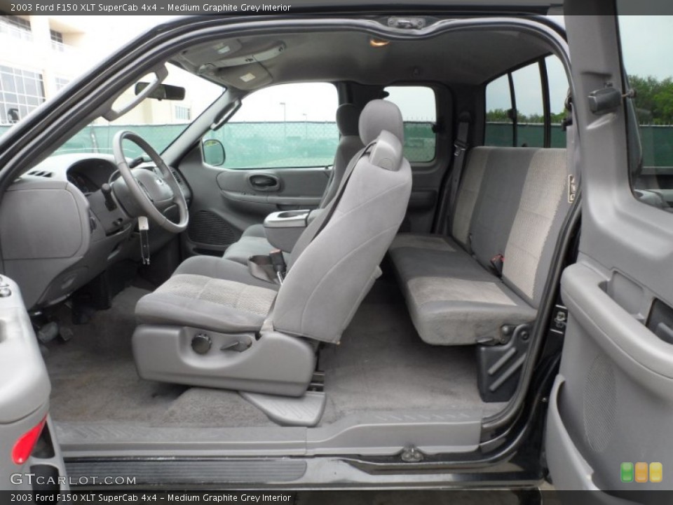 Medium Graphite Grey Interior Photo for the 2003 Ford F150 XLT SuperCab 4x4 #63905672