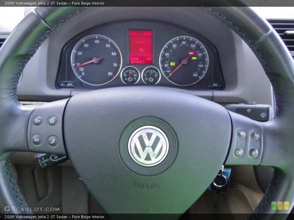 Pure Beige Interior Steering Wheel for the 2006 Volkswagen Jetta 2.0T Sedan #63907454