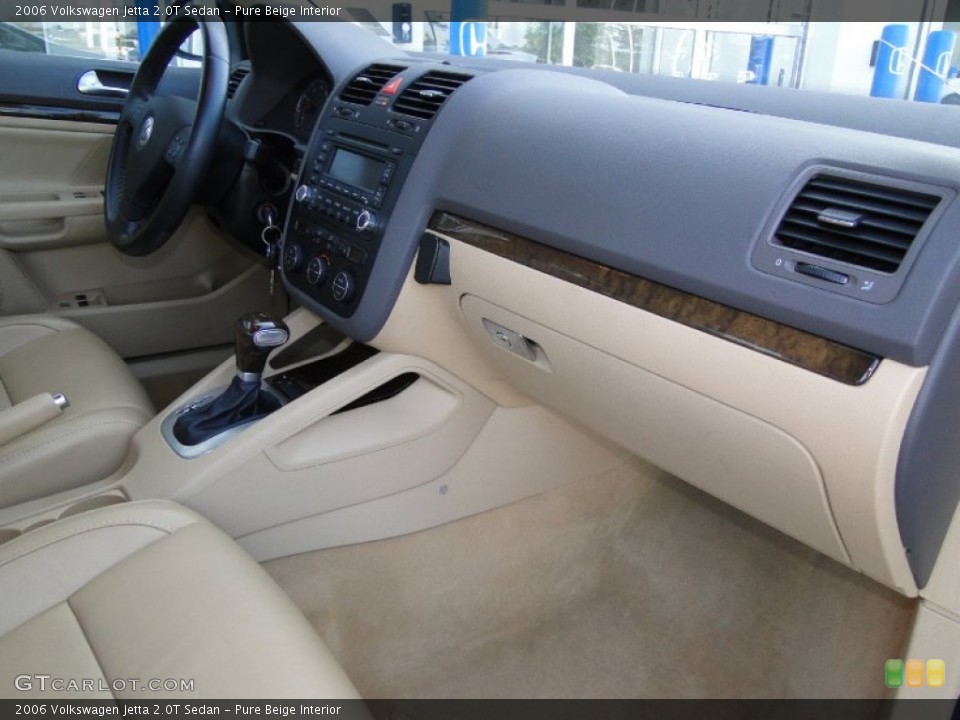 Pure Beige Interior Dashboard for the 2006 Volkswagen Jetta 2.0T Sedan #63907499