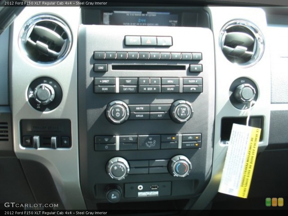 Steel Gray Interior Controls for the 2012 Ford F150 XLT Regular Cab 4x4 #63908492