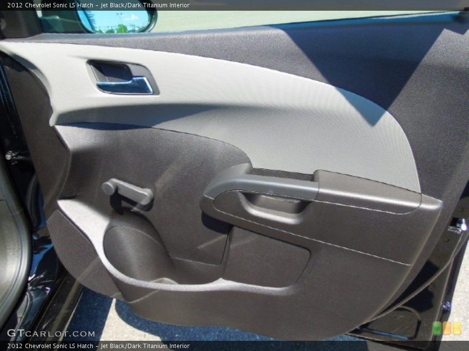 Jet Black/Dark Titanium Interior Door Panel for the 2012 Chevrolet Sonic LS Hatch #63910925