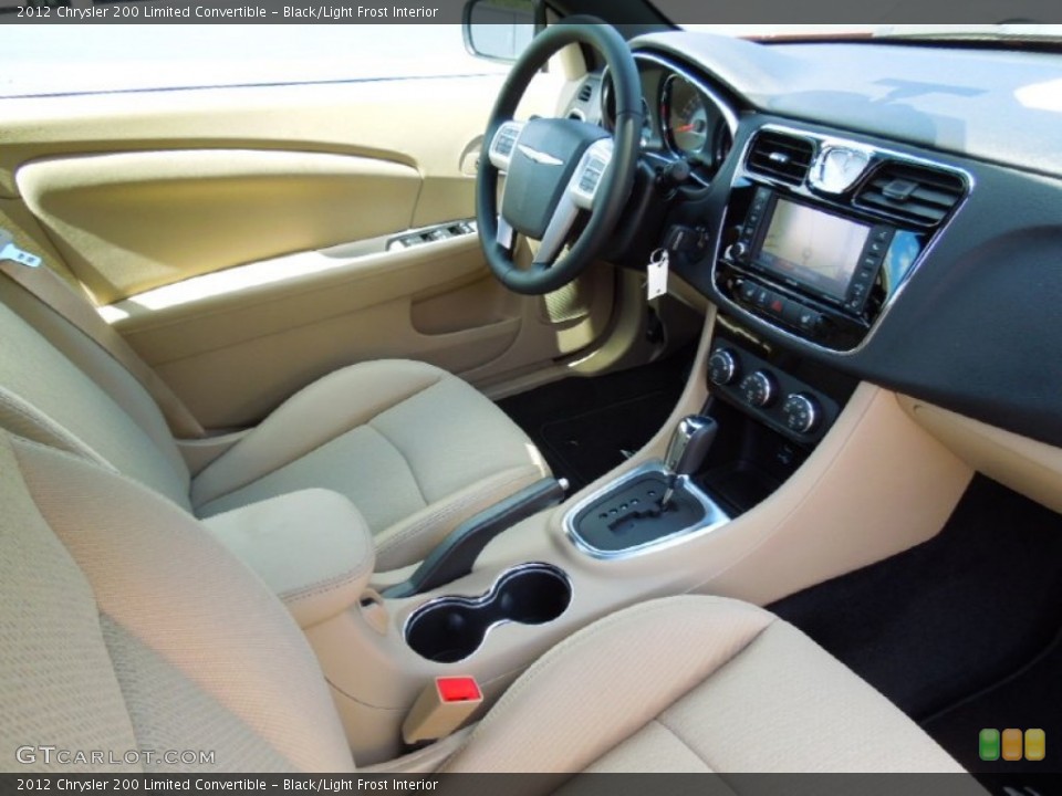 Black/Light Frost Interior Photo for the 2012 Chrysler 200 Limited Convertible #63912224