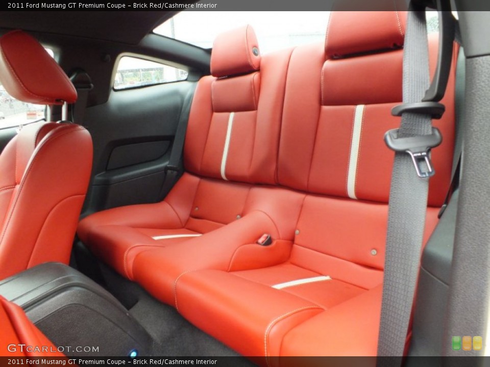 Brick Red/Cashmere Interior Rear Seat for the 2011 Ford Mustang GT Premium Coupe #63917610