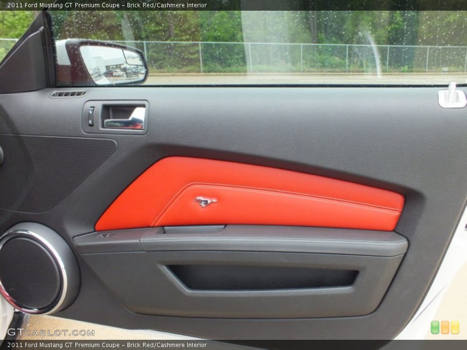 Brick Red/Cashmere Interior Door Panel for the 2011 Ford Mustang GT Premium Coupe #63917719
