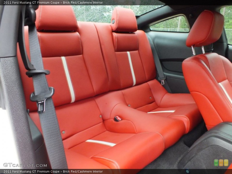 Brick Red/Cashmere Interior Rear Seat for the 2011 Ford Mustang GT Premium Coupe #63917767