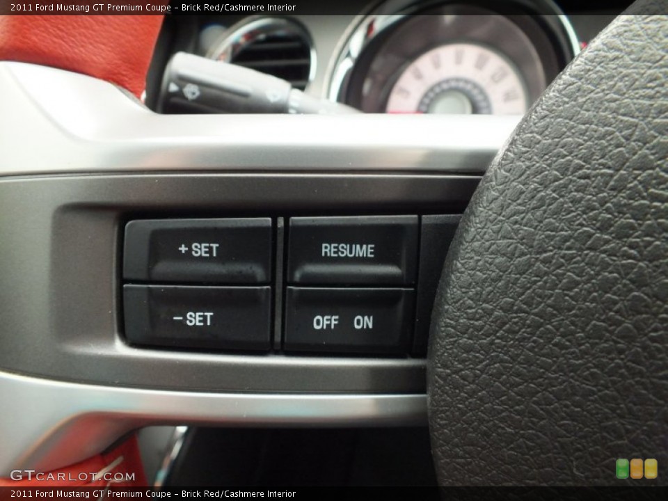 Brick Red/Cashmere Interior Controls for the 2011 Ford Mustang GT Premium Coupe #63917809