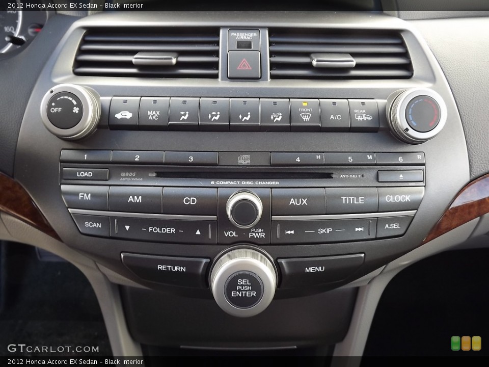 Black Interior Controls for the 2012 Honda Accord EX Sedan #63918414