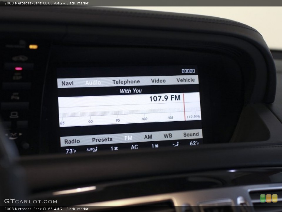 Black Interior Controls for the 2008 Mercedes-Benz CL 65 AMG #63926986