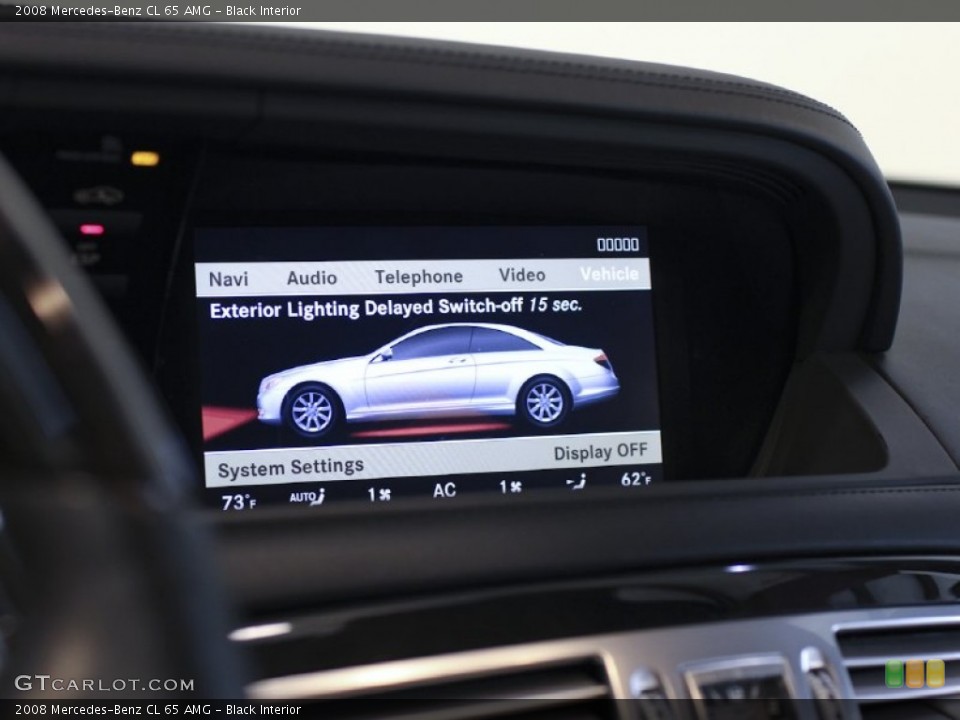 Black Interior Controls for the 2008 Mercedes-Benz CL 65 AMG #63927010