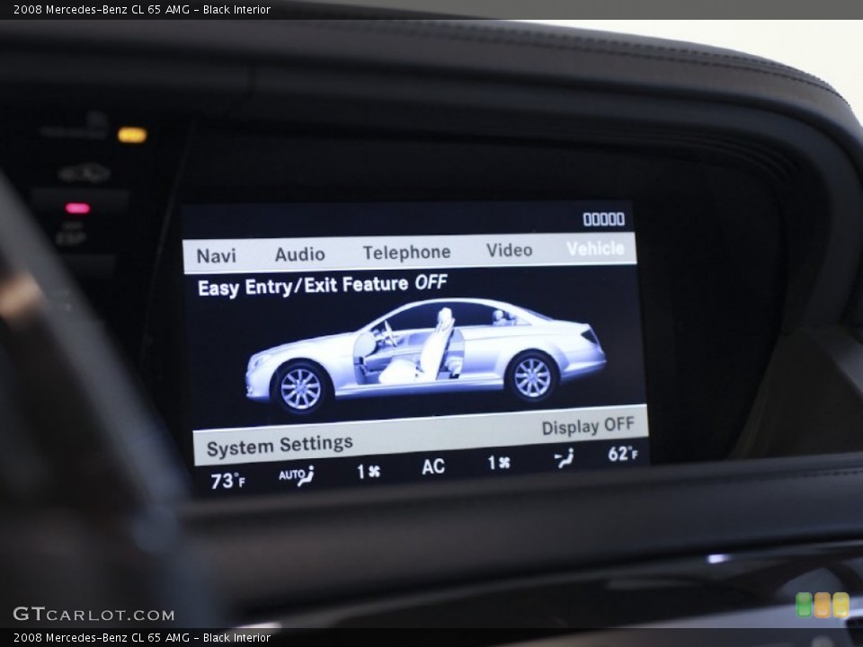 Black Interior Controls for the 2008 Mercedes-Benz CL 65 AMG #63927019