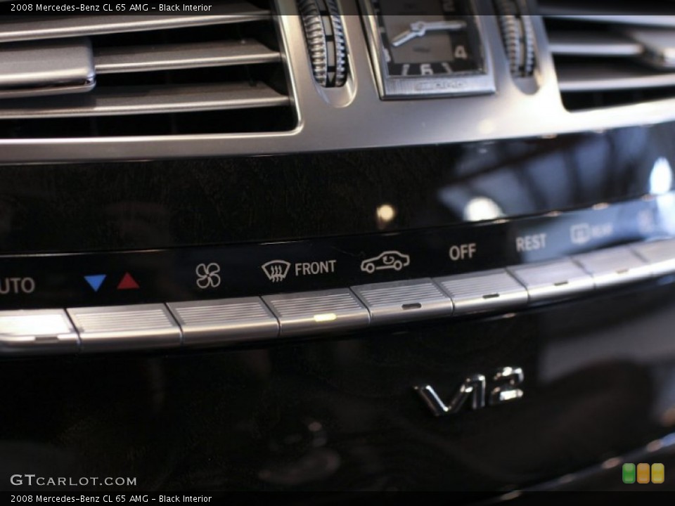 Black Interior Controls for the 2008 Mercedes-Benz CL 65 AMG #63927044