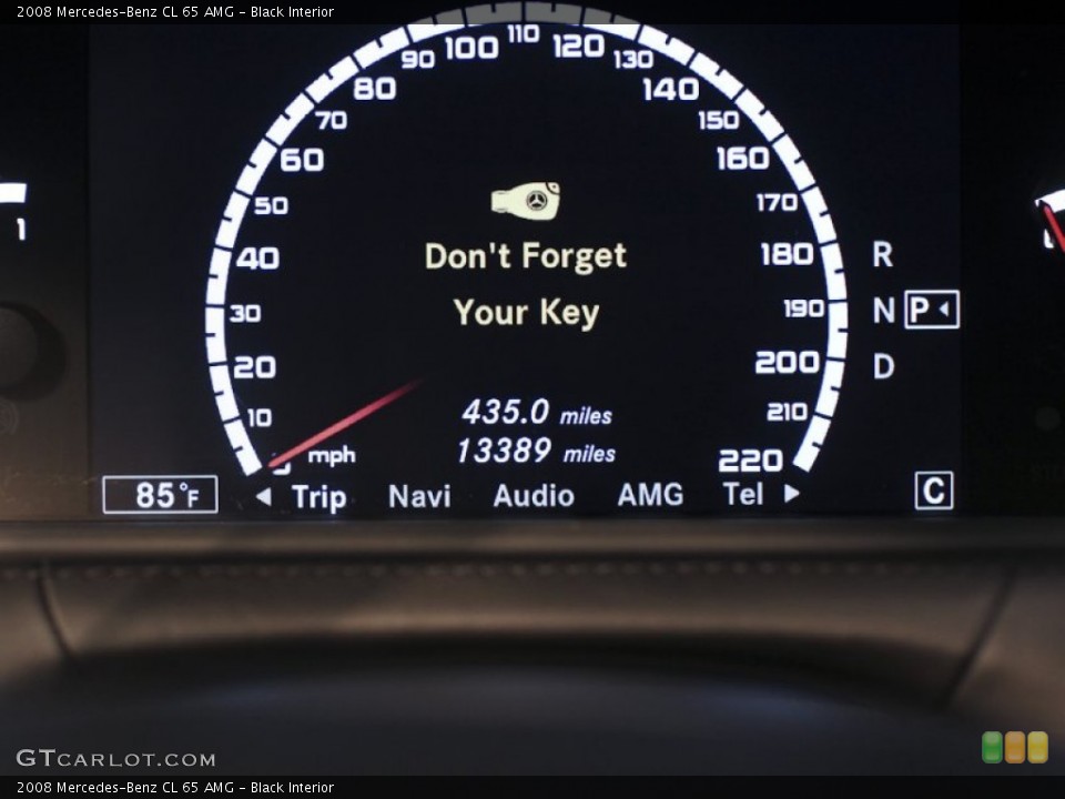 Black Interior Gauges for the 2008 Mercedes-Benz CL 65 AMG #63927052