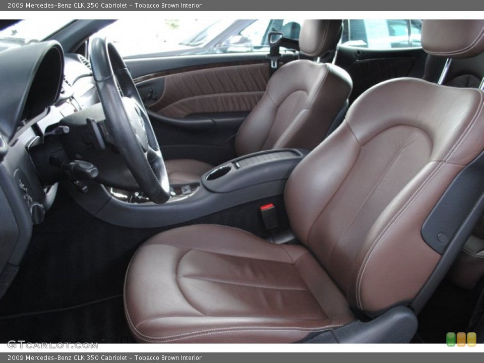 Tobacco Brown Interior Photo for the 2009 Mercedes-Benz CLK 350 Cabriolet #63928397