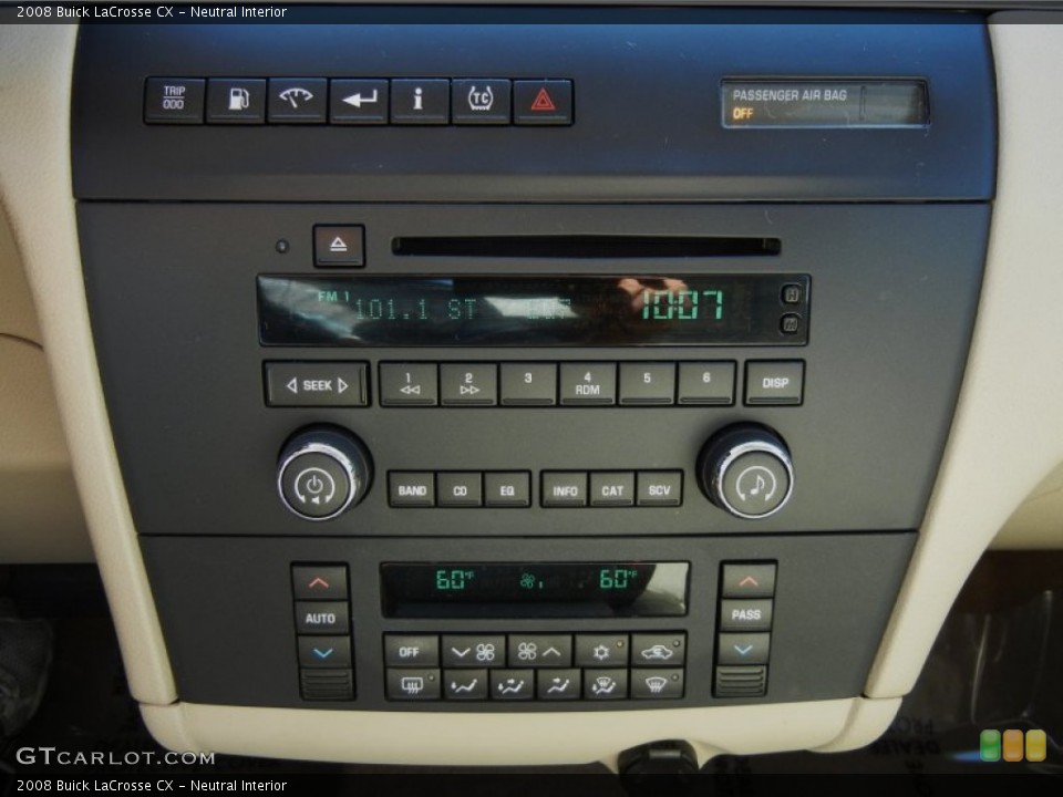 Neutral Interior Controls for the 2008 Buick LaCrosse CX #63931673