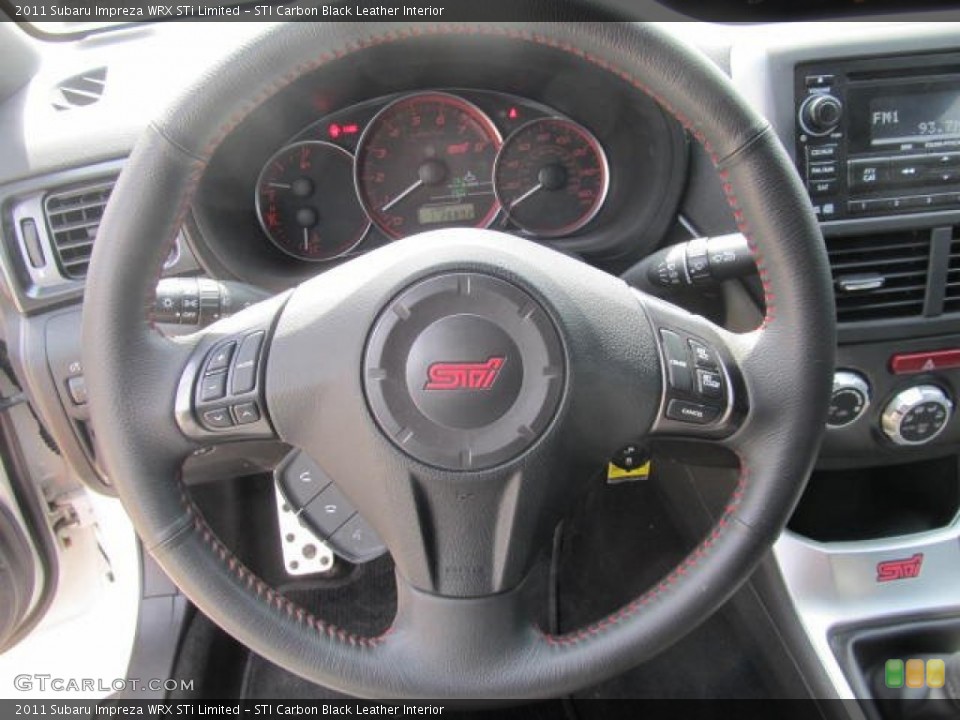 STI Carbon Black Leather Interior Steering Wheel for the 2011 Subaru Impreza WRX STi Limited #63934899